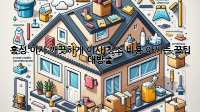 🏡 홍성 이사, 깨끗하게! 이사 청소 비용 아끼는 꿀팁 대방출! ✨